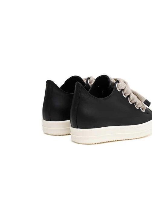 Rick Owens Black Leather Shoes