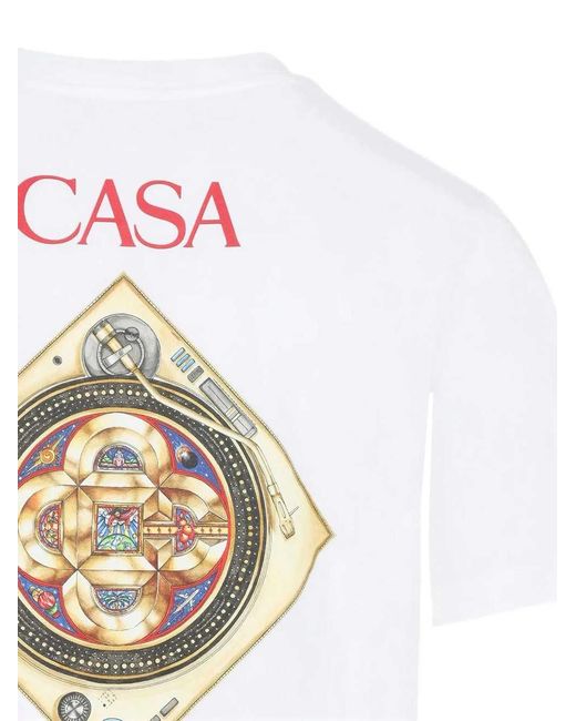 Casablanca White Classic T-Shirt for men