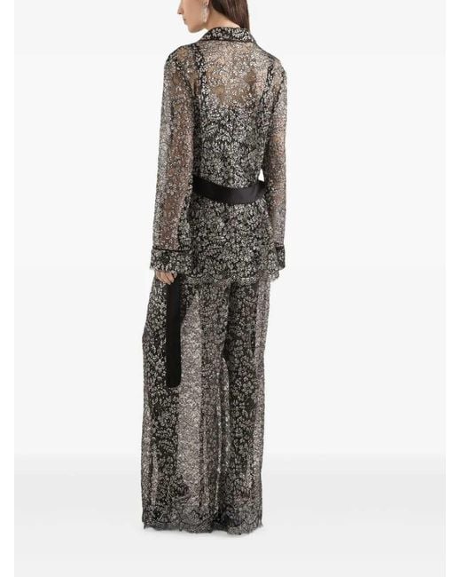 Dolce & Gabbana Black Floral Shirt