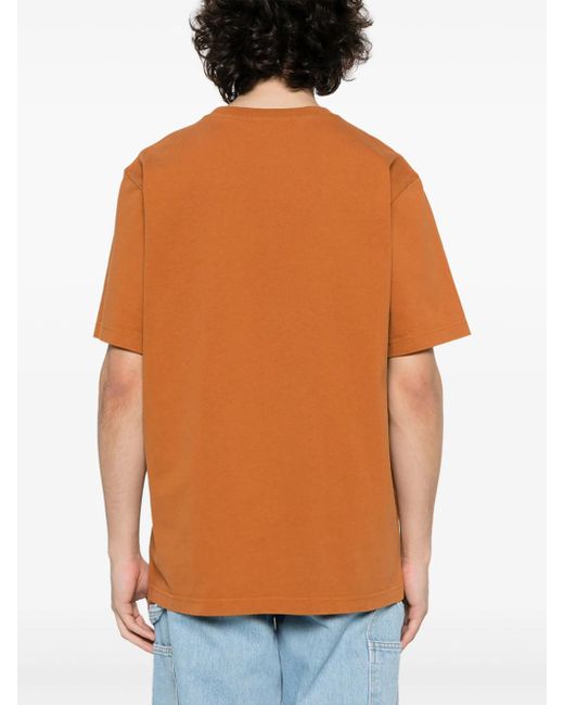 Maison Kitsuné Orange Bold Fox Head T-Shirt for men