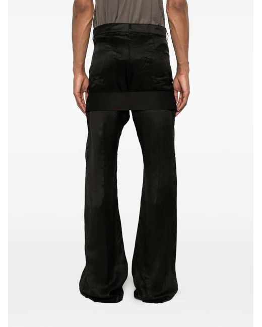 Rick Owens Black Megastrapped Bib Pants for men
