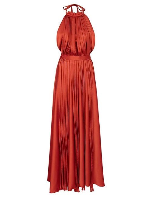 Raquel Diniz Red Giorgia Long Dress