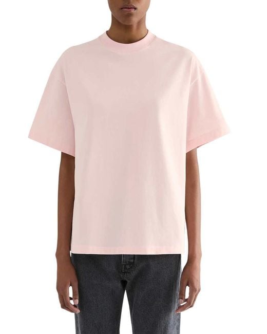 Jil Sander Pink Cotton T-Shirt