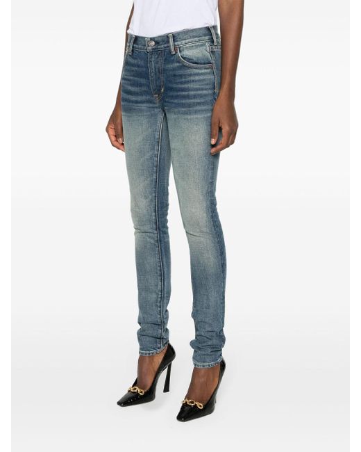 Tom Ford Blue Faded Skinny Jeans