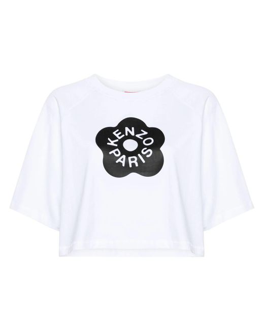 T-shirt corta Boke Flower 2.0 di KENZO in White