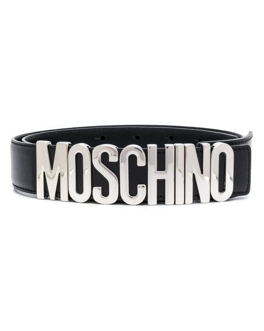 Moschino Black Logo-embellished Belt for men