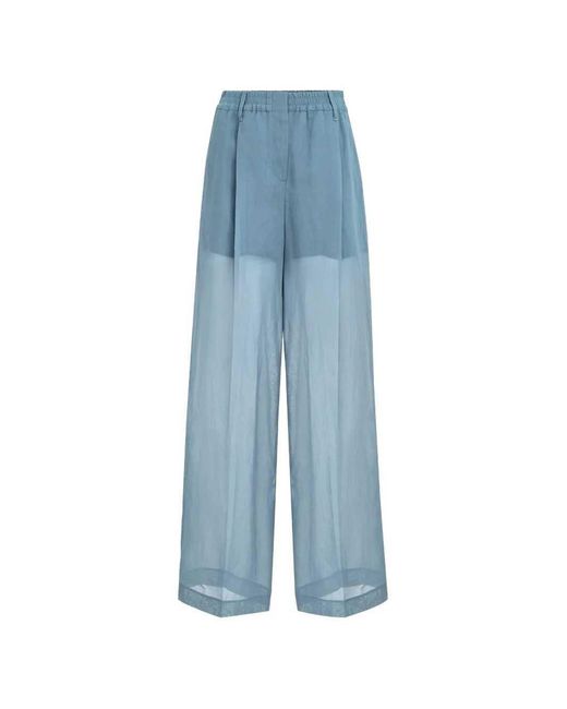 Brunello Cucinelli Blue Tailored Trousers