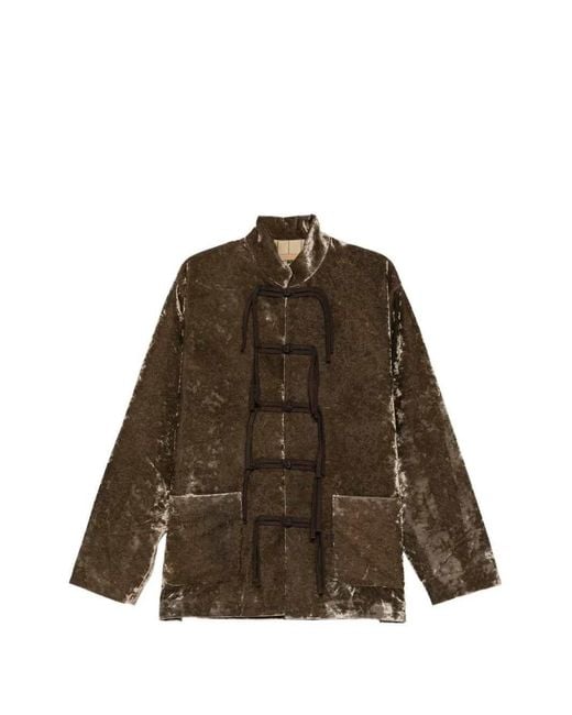Uma Wang Brown Velvet Jacket for men