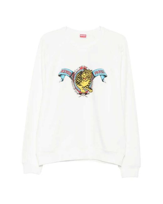KENZO White Tiger Academy Sweatshirt for men
