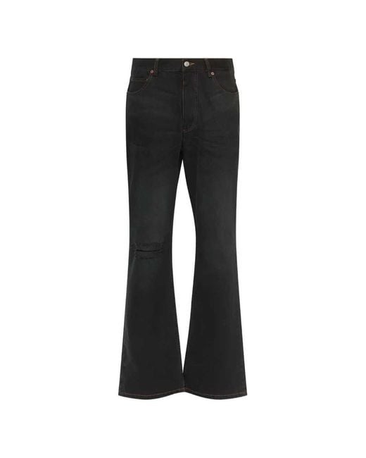 MM6 by Maison Margiela Black Straight-Leg Jeans for men