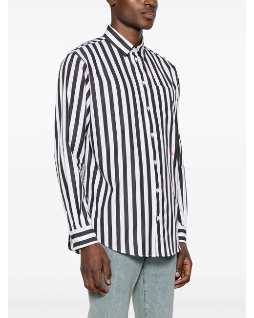 Moschino Black Striped Shirt for men