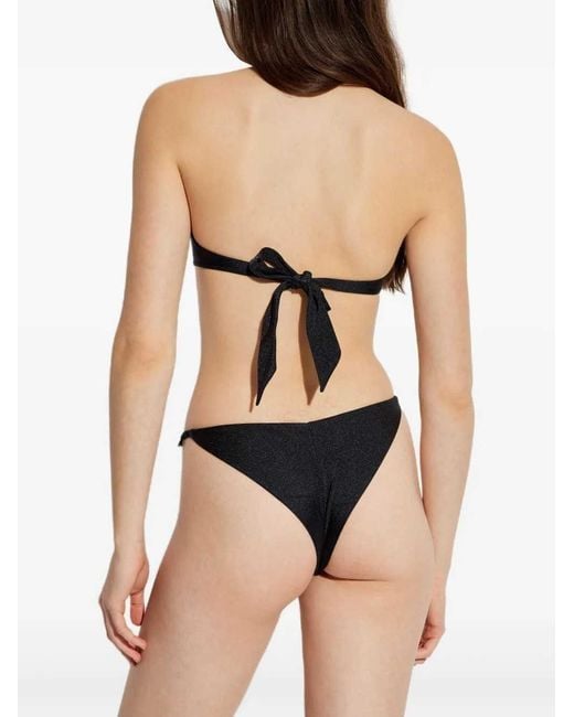 Versace Black Medusa Bikini Top