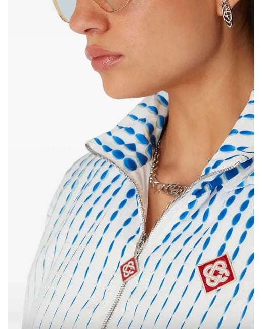 Casablanca Blue Hooded Jacket