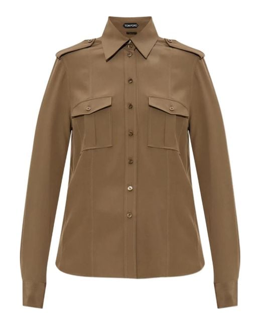 Tom Ford Green Silk Shirt
