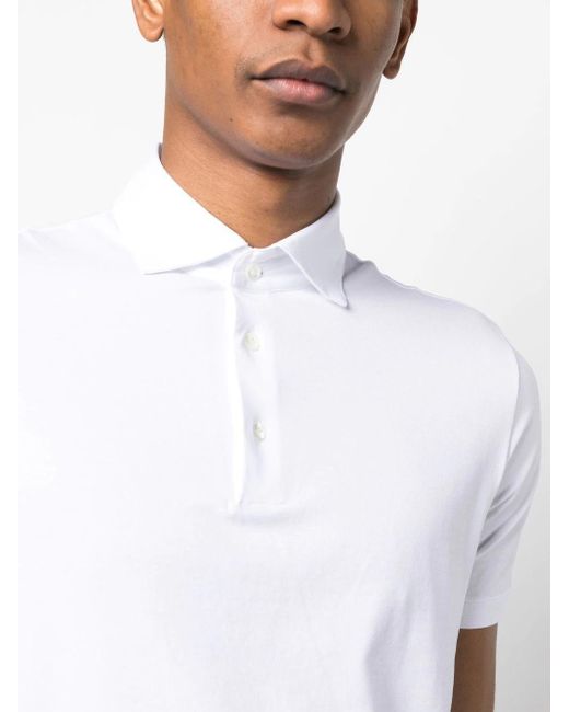 Malo White Short-Sleeved Polo Shirt for men