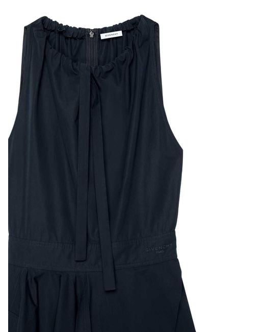 Givenchy Blue Long Asymmetric Dress