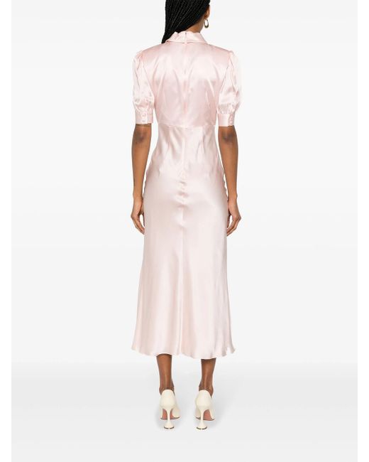 Alessandra Rich Pink Midi Dress