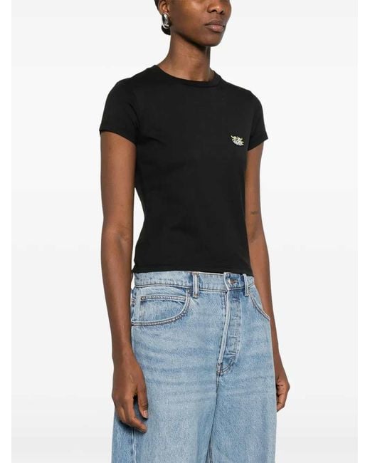 KENZO Black Tiger Embroidered T-Shirt
