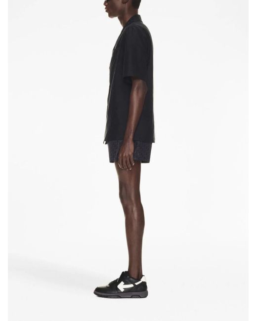 Off-White c/o Virgil Abloh Black Off- Printed Swimsuit for men
