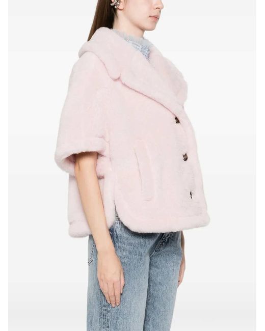 Max Mara Pink Wool Cape