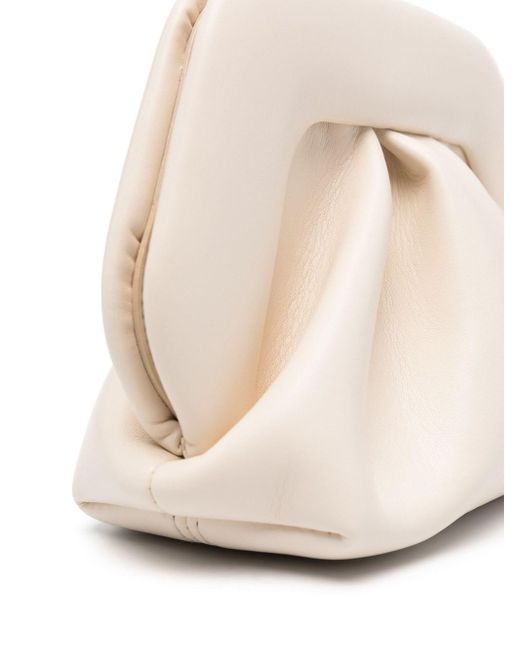 THEMOIRÈ White Gea Shoulder Bag With Studs