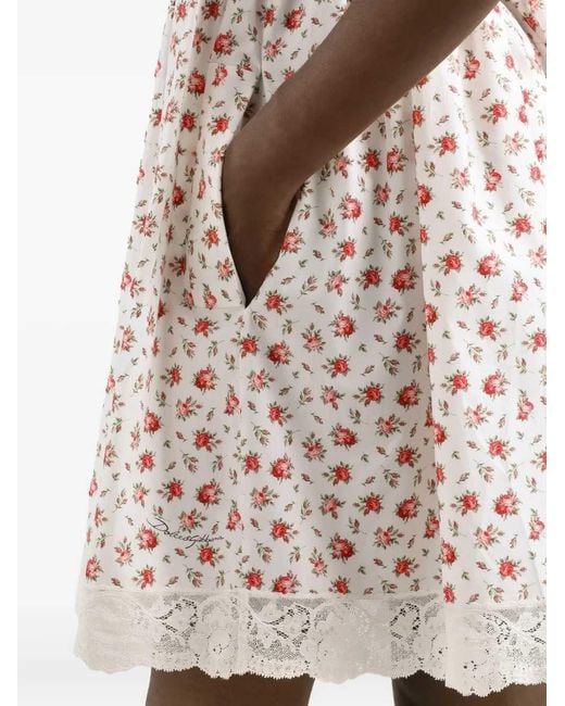 Dolce & Gabbana White Short Dresses