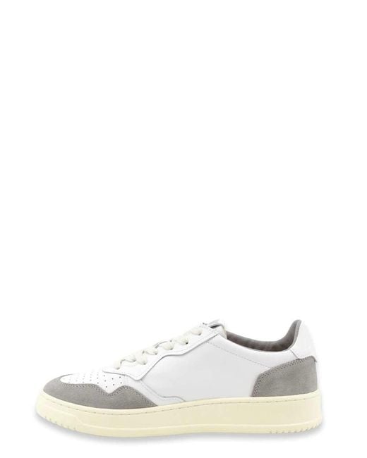Autry White Medalist Low for men