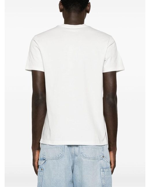 KENZO White T-Shirt With Embroidery for men