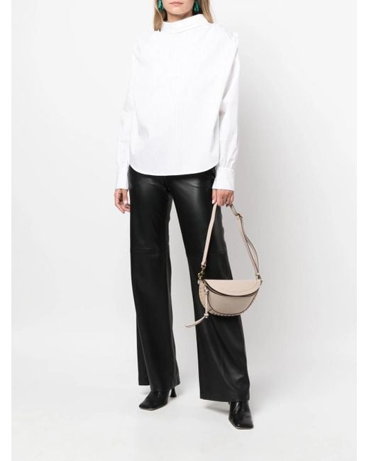 Isabel Marant Gray Belt Bag With Studs