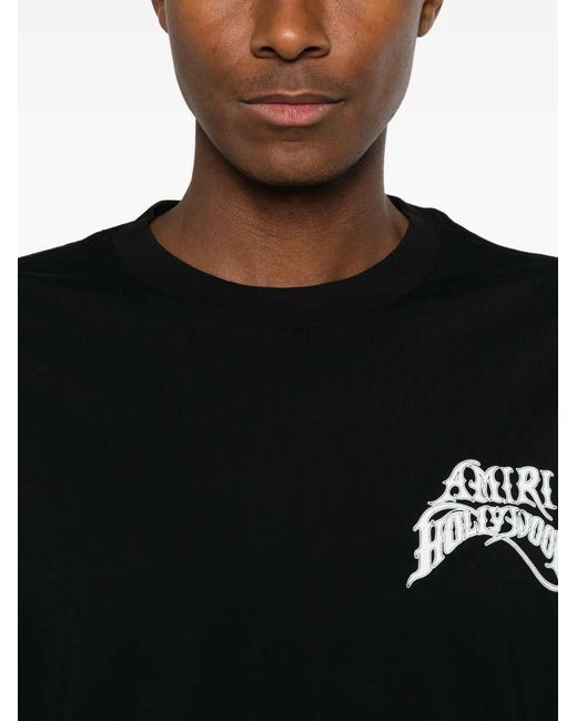 Amiri Black Hollywood Lightweight Skate T-Shirt for men
