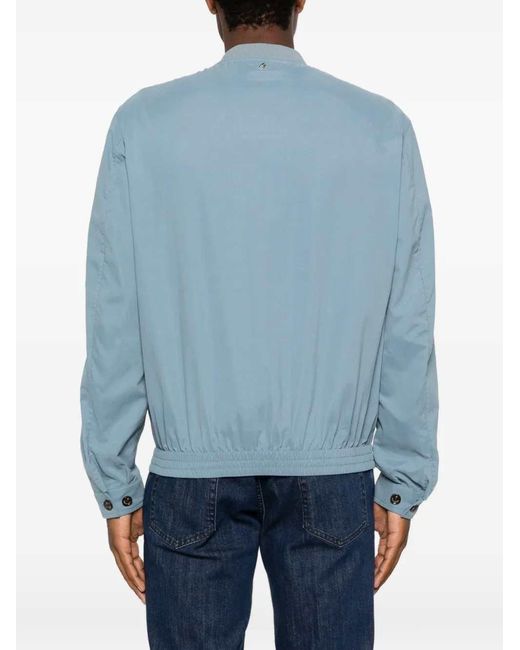 Montecore Blue Zip-Up Bomber Jacket for men