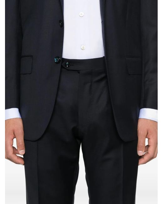 Kiton Blue Single-Breasted Suit for men