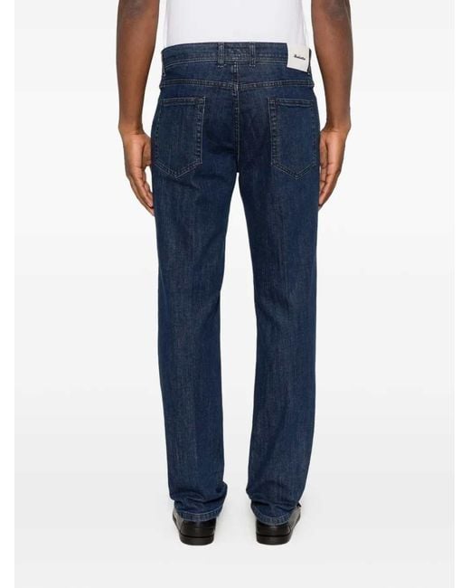 Sartorio Napoli Blue Straight-Leg Jeans for men