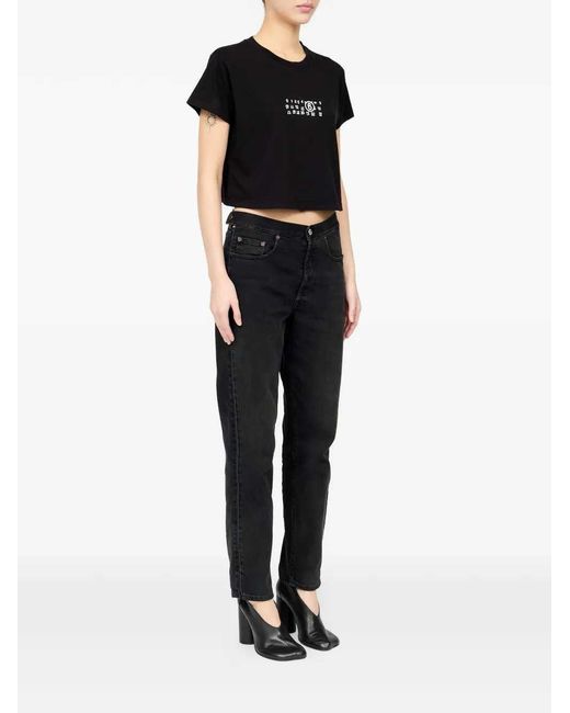 MM6 by Maison Margiela Black Logo T-Shirt