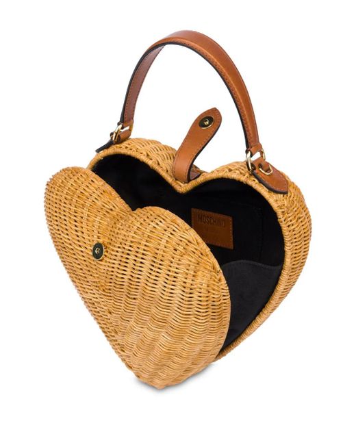 Tote Bot Di Heartbeat di Moschino in Brown