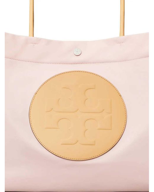 Tory Burch Pink Ella Twist Tote Bag