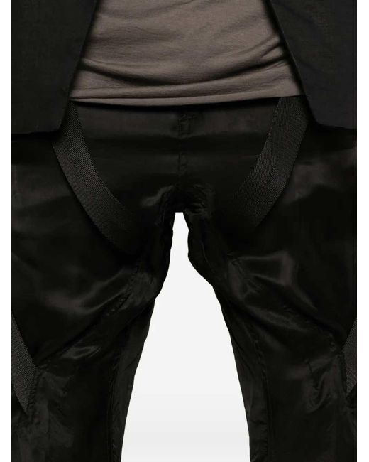 Rick Owens Black Megastrapped Bib Pants for men