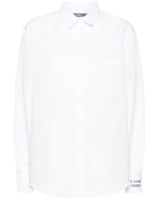 Moschino White Shirt With Patch