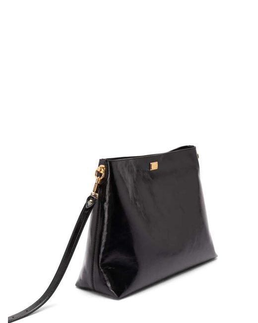 Dolce & Gabbana Black Vittoria Large Shoulder Bag