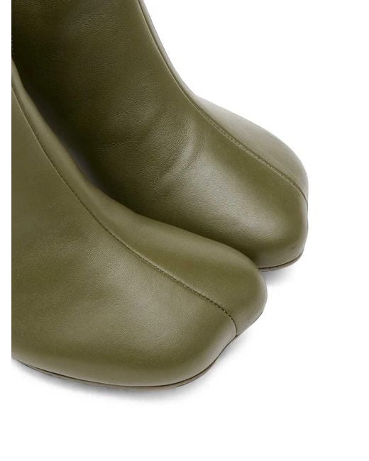 MM6 by Maison Margiela Green Anatomic 70Mm Ankle Boots