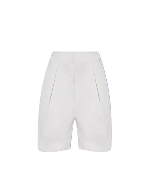 Jacquemus White `Ovalo` Bermuda Shorts
