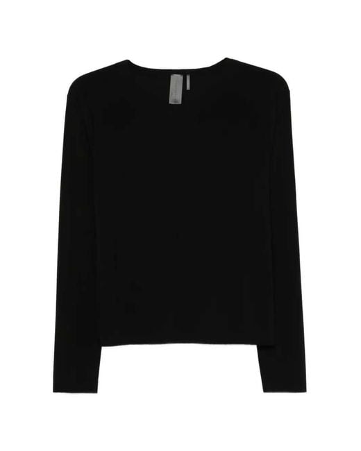 Norma Kamali Black Long-Sleeves Top