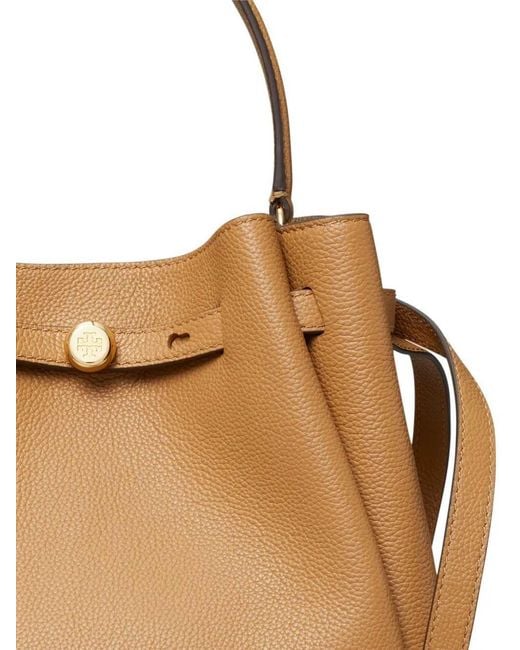 "Romy" Borsa A Secchiello di Tory Burch in Metallic