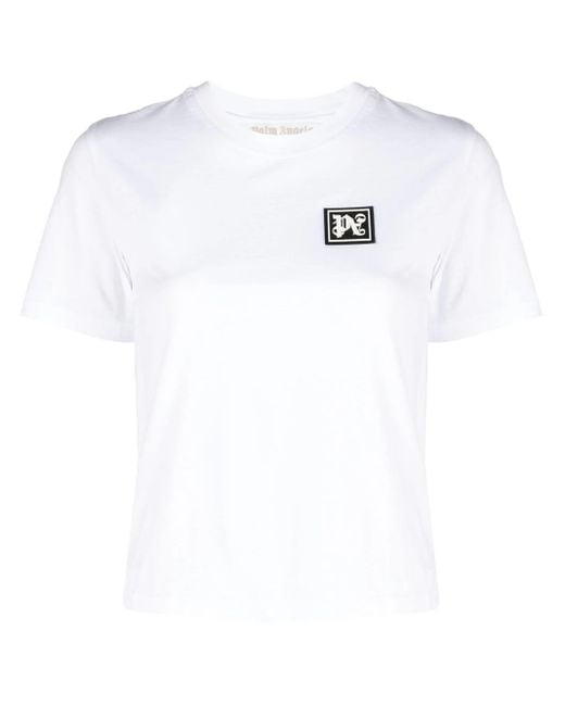 Palm Angels White T-shirts And Polos