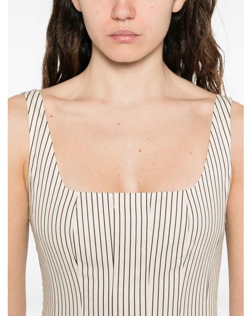 Staud White Wells Midi Dress