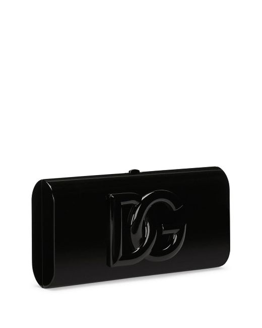 Dolce & Gabbana Black Clutch With Dg Logo