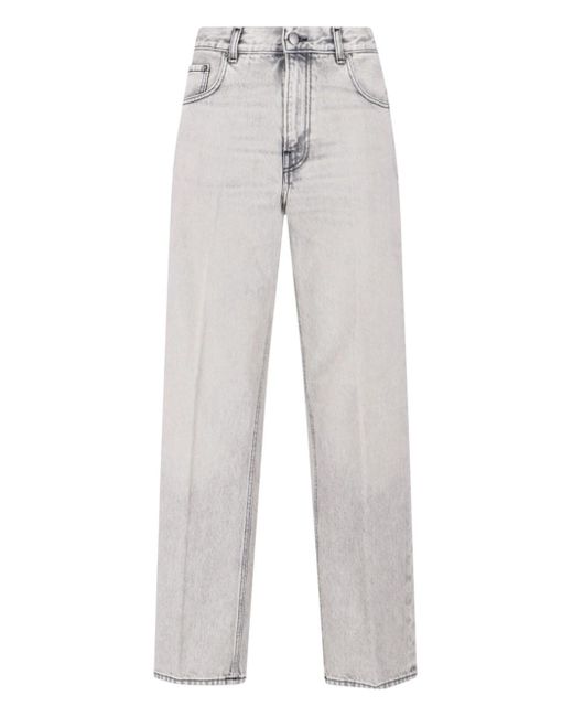 Haikure Gray "Bonnie" Straight Jeans