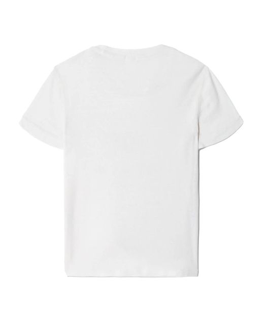 Re/done White 90s Baby Local Honey-print T-shirt