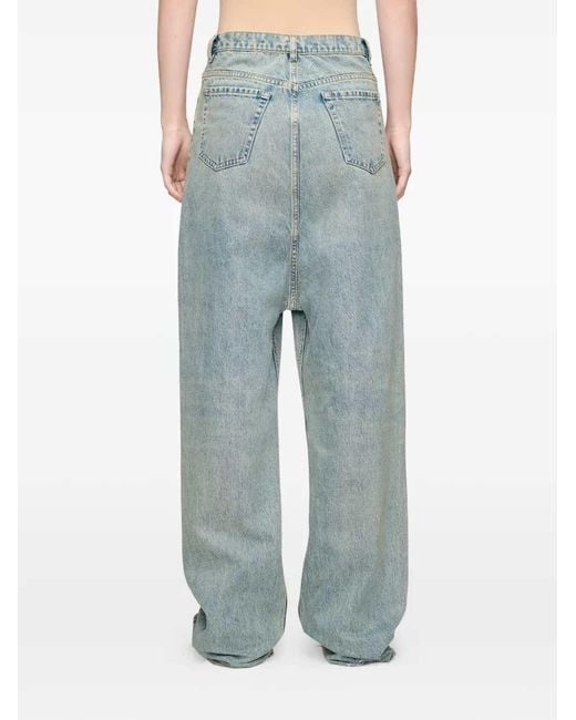Maison Margiela Blue Wide-Leg Jeans