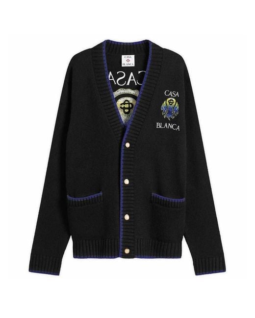 Casablanca Black Flaming Tennis Ball Cardigan